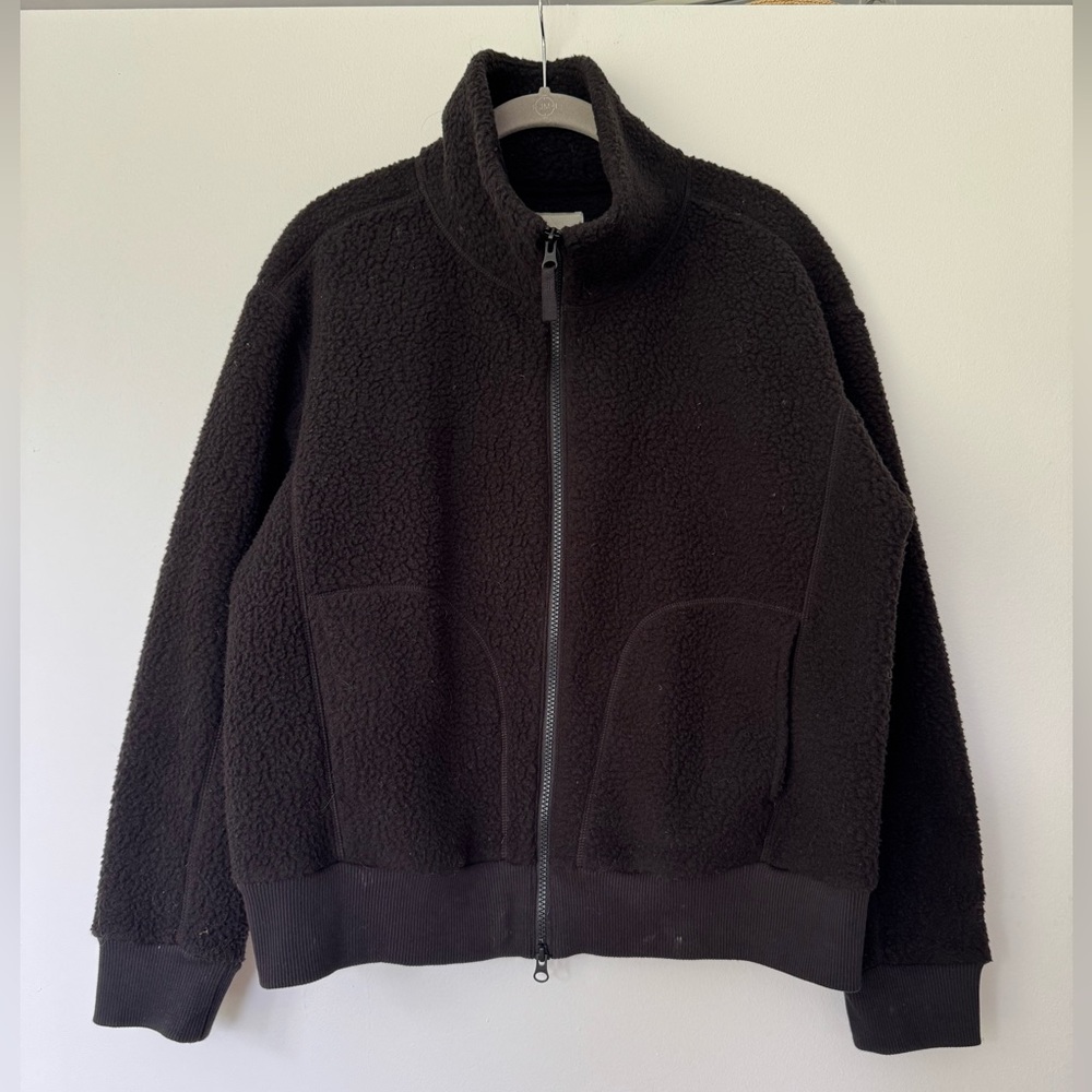 Everlane The Renew Fleece Bomber Jacket L Coat Teddy